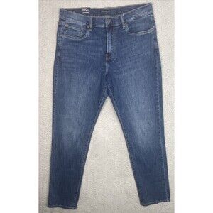 Lucky Brand Jeans 412 Athletic Slim Mens 34x32 Blue 2-way Stretch Tapered NWT